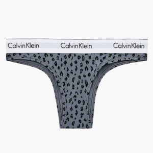 Dámské kalhotky Calvin Klein QF5981 M Tm. šedá