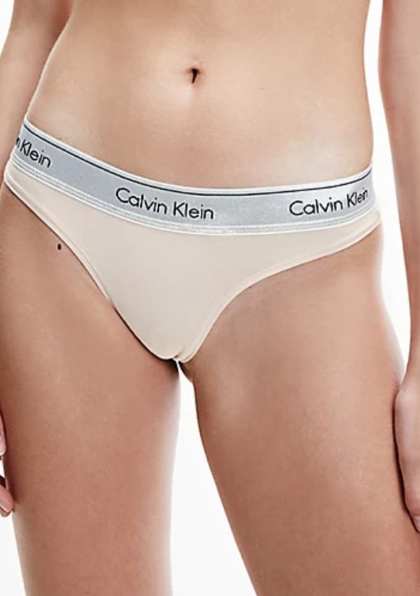 Dámské tanga Calvin Klein QF6136 S Tělová