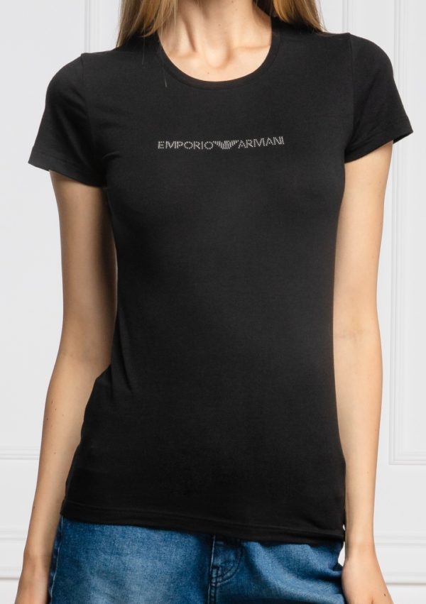 Dámské tričko Emporio Armani 163139 CC318 XL Černá