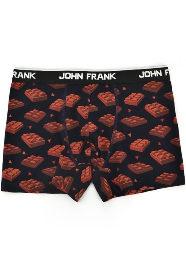 Pánské boxerky John Frank JFBD324 - CHOCOLATE XL Černá