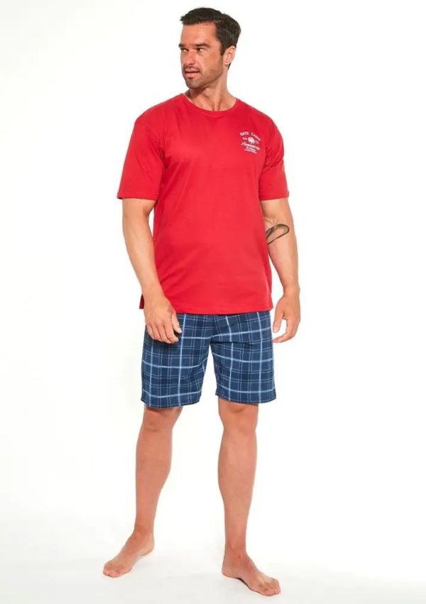 Pánské pyžamo Cornette 326/184 XL Červená