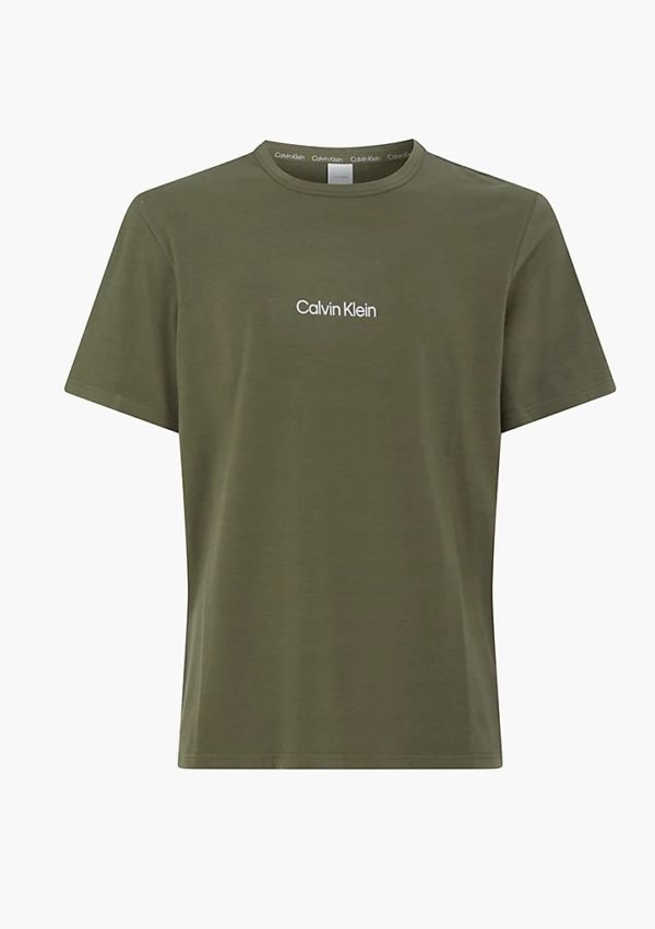 Pánské tričko Calvin Klein NM2170 XL Olivová