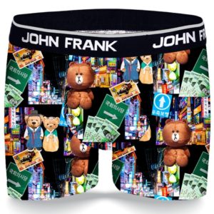 Pánské boxerky John Frank JFBD331 M Černá