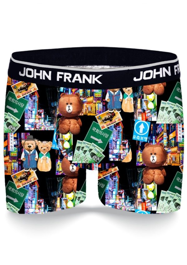 Pánské boxerky John Frank JFBD331 XL Černá