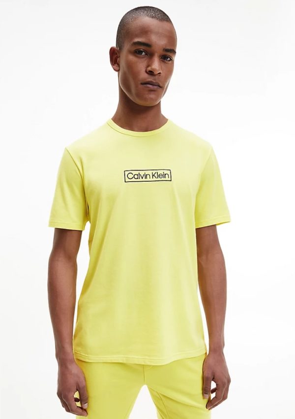 Pánské tričko Calvin Klein NM2268 XL Žlutá