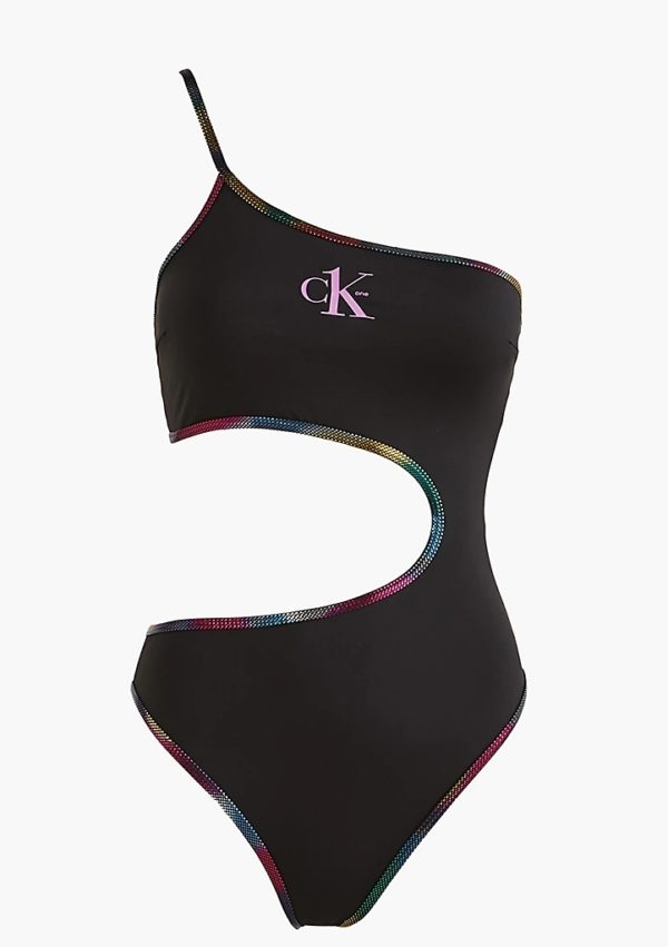 Dámské plavky Calvin Klein KW0KW01640 S Černá