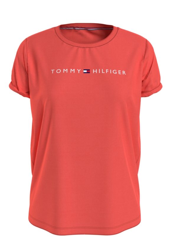 Dámské tričko Tommy Hilfiger UW0UW01618 XS Oranžová