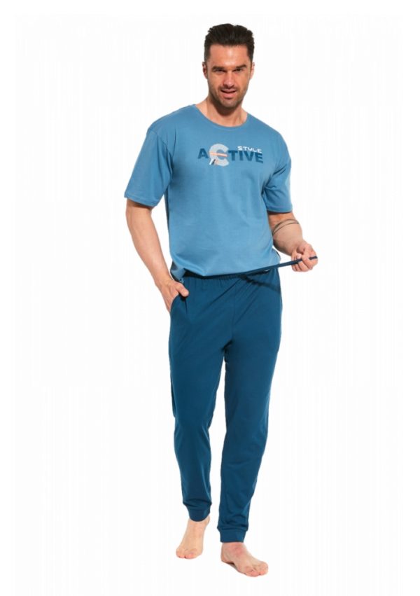 Pánské pyžamo Cornette 462/206 Active2 XL Sv. modrá