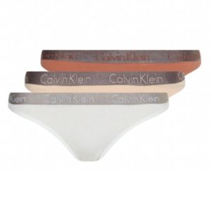 Dámské kalhotky Calvin Klein QD3561 3pack XL Dle obrázku