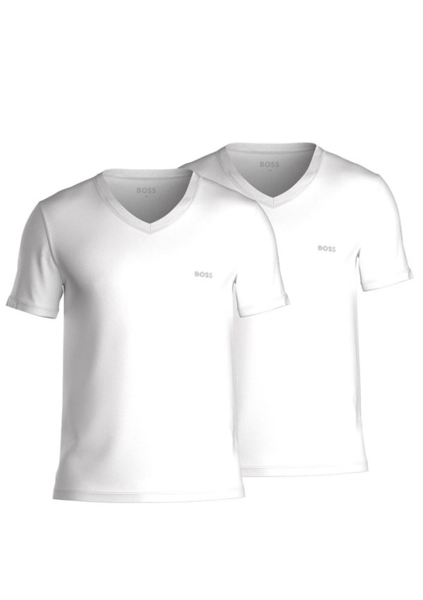Pánské tričko BOSS 50475295 2 pack XXL Bílá