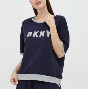 Dámské pyžamo DKNY YI3919259 XL Tm. modrá