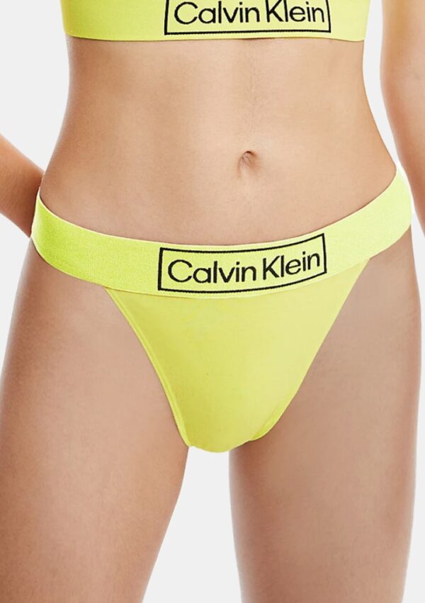 Dámská tanga Calvin Klein QF6774 S Žlutá