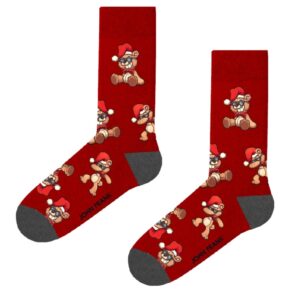 Dámské ponožky John Frank WJFLSFUN-CH52 UNI Červená