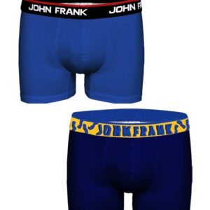 Pánské boxerky John Frank JF2BHYPE04 2 pack M Modrá