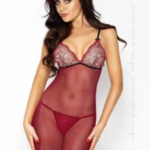 Dámská košilka Passion Whitney chemise červená