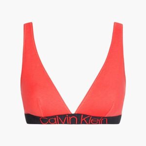 Dámská podprsenka Calvin Klein QF6577 UNLINED TRIANGLE korálová