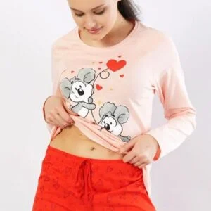 Dámská pyžamo dlouhé Vienetta Secret Koaly