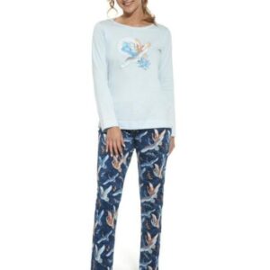 Dámské dlouhé pyžamo Cornette 655/316 BIRDS