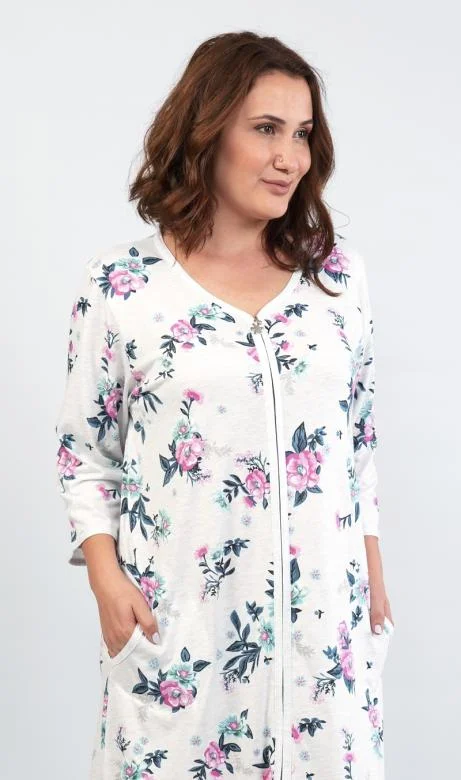 Dámské domácí šaty s tříčtvrtečním rukávem Vienetta Secret Kristýna