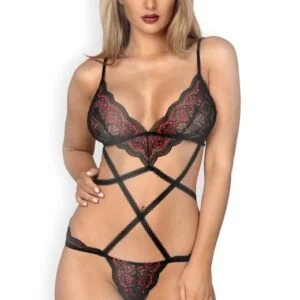 Dámské erotické body Obsessive Megies teddy