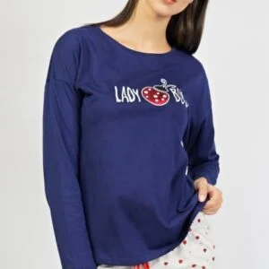 Dámské pyžamo dlouhé Vienetta Secret Beruška