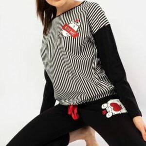 Dámské pyžamo dlouhé Vienetta Secret Kiss me