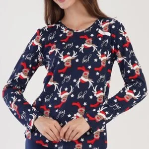 Dámské pyžamo dlouhé Vienetta Secret Sob