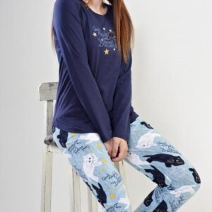 Dámské pyžamo dlouhé Vienetta Secret Sweet dreams