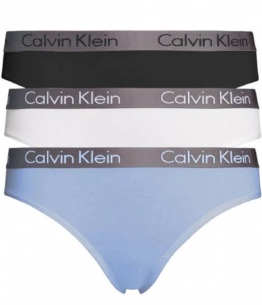 Dámské tanga Calvin Klein QD3560E W4Y 3 KUSY