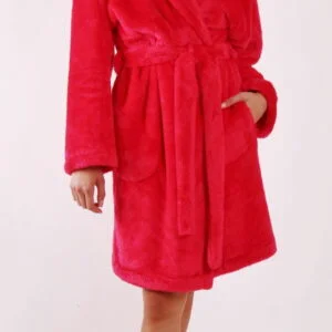 Dámský červený župan Vestis 3320 Lilly Extra