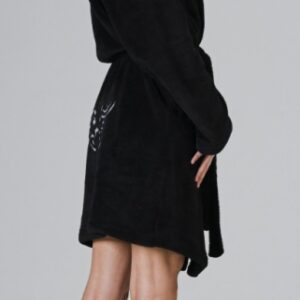 Dámský krátký župan Vestis 3430 Tribal s kapucí