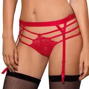 Dámský podvazkový pás Roza Cyria červený