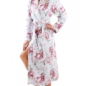 Dámský župan Vestis Annie 2126 0011 pivoňky světlé