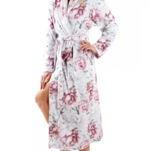 Dámský župan Vestis Annie 2126 0011 pivoňky světlé