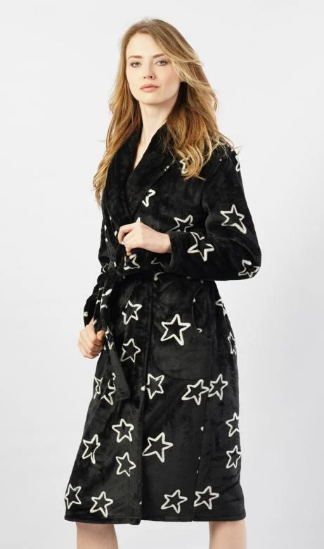 Dámský župan dlouhý Vienetta Secret Hvězdy