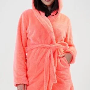 Dámský župan krátký s kapucí Vienetta Secret Grepfruit