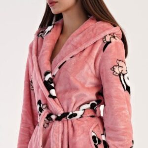 Dámský župan krátký s kapucí Vienetta Secret Malá panda