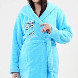 Dámský župan krátký s kapucí Vienetta Secret Sova