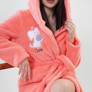 Dámský župan krátký s kapucí Vienetta Secret Štěně