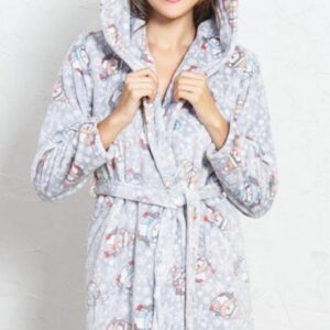 Dámský župan krátký s kapucí Vienetta Secret Tučňáci