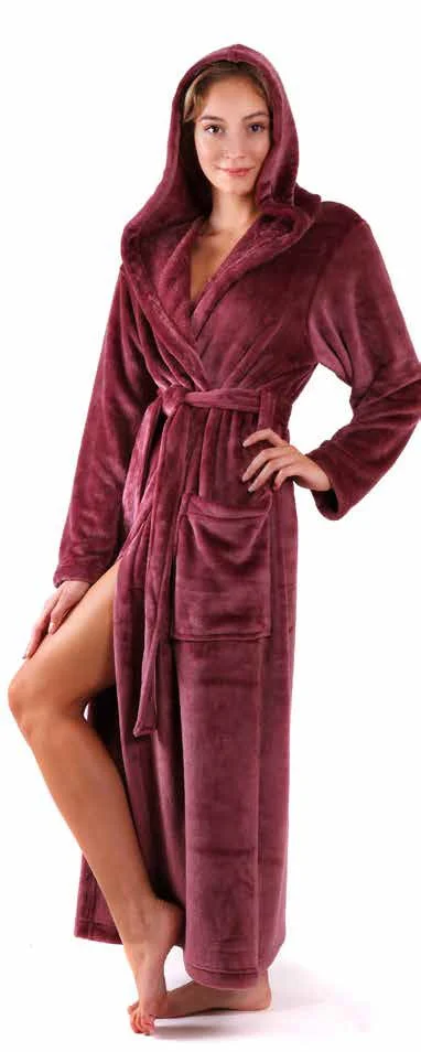 Dámský župan s kapucí Vestis Siena 3156 hřejivý