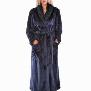 Unisex modrý župan Vestis Lilly 2120