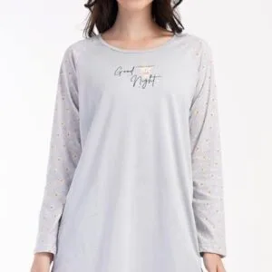 Dámské domácí šaty s dlouhým rukávem Vienetta Secret Good night