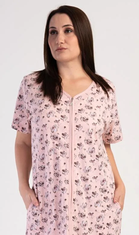 Dámské domácí šaty s krátkým rukávem Vienetta Secret Olivia