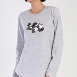 Dámské pyžamo dlouhé Vienetta Secret Enjoy