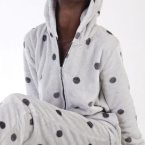 Dámský overal Vienetta Secret Puntík hřejivý