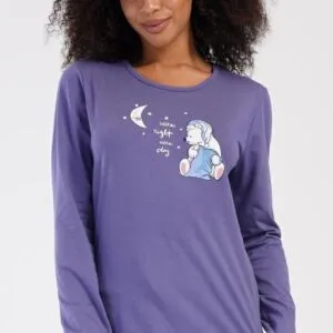 Dámské pyžamo dlouhé Vienetta Secret Good night