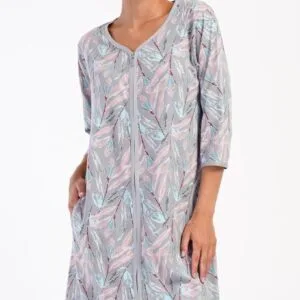 Dámské domácí šaty s tříčtvrtečním rukávem vienetta Secret Kika