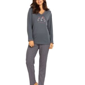 Dámské pyžamo Comtessa 2523.40 šedé