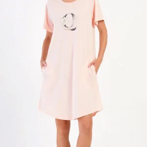 Dámské nadměrné lososové domácí šaty Vienetta Secret QUEEN